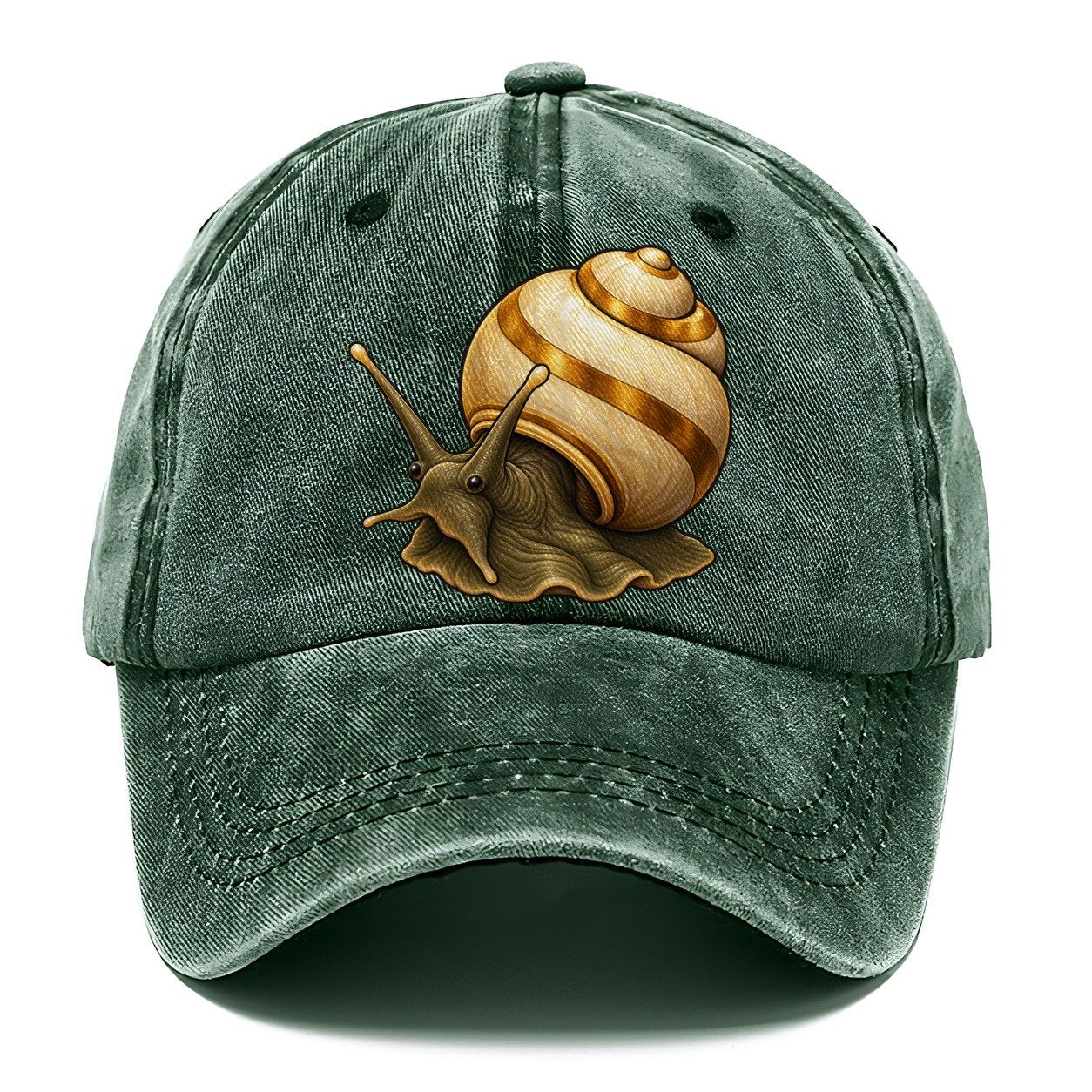 Mystery Snail Portrait Aquarium Keeping Classic Cap – Forest Mist