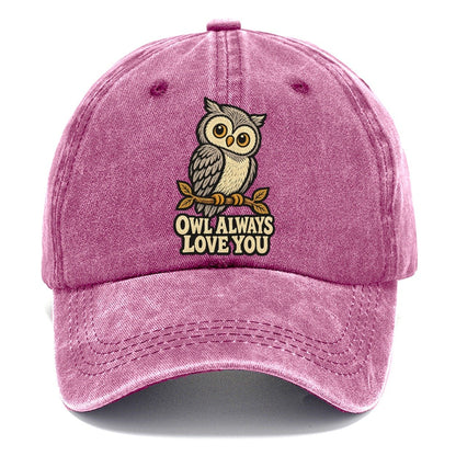 Woodcut Owl Animal Puns Classic Cap – Dusty Rose
