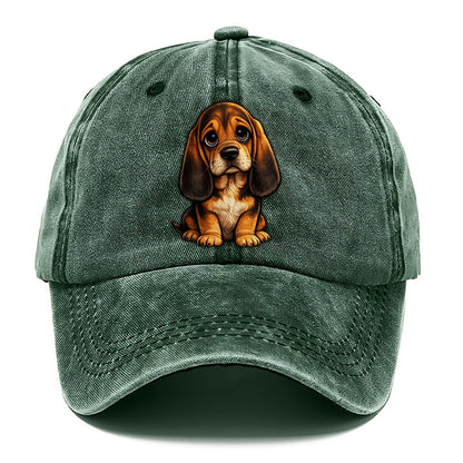 Bloodhound Sitting Sweetheart Classic Cap – Forest Mist