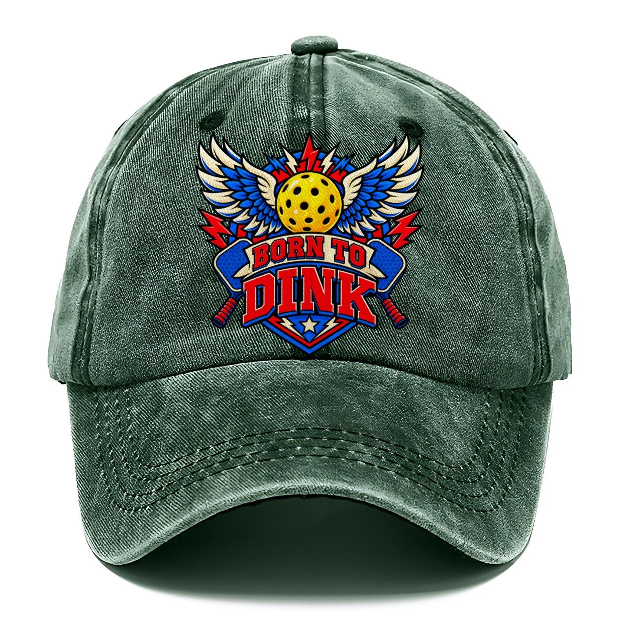 Born To Dink Pickleball Life Classic Cap – Forest Mist