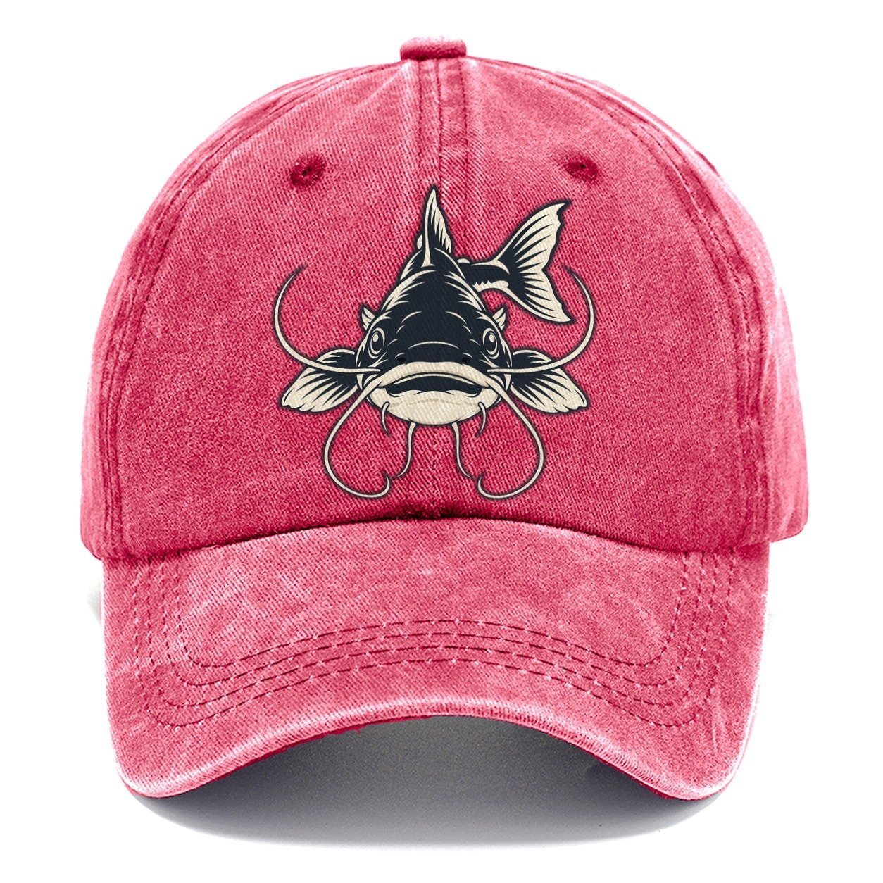 Catfish Whiskers Fishing Elegant Classic Cap – Pomegranate Blush