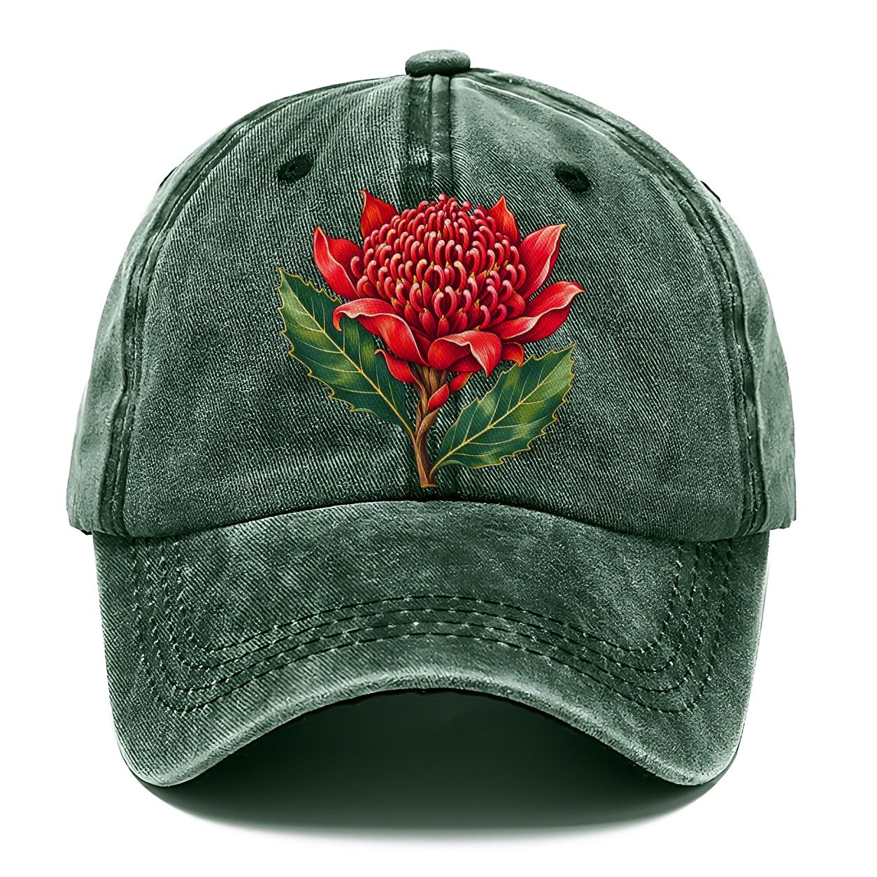New South Wales Waratah Bloom Australia Cultural Icons Classic Cap – Forest Mist