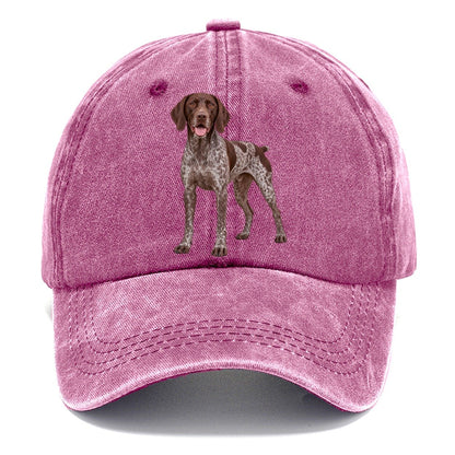 German Shorthaired Pointer Standing Top Breeds Classic Cap – Dusty Rose