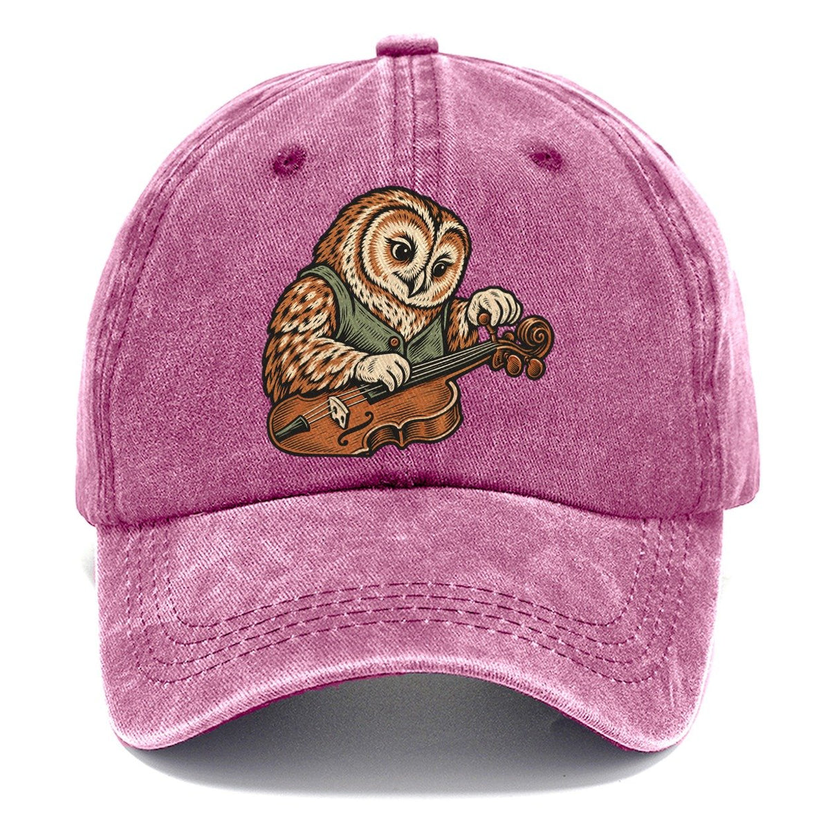 Owl Violin Repairer Sundown Familiars Classic Cap – Dusty Rose