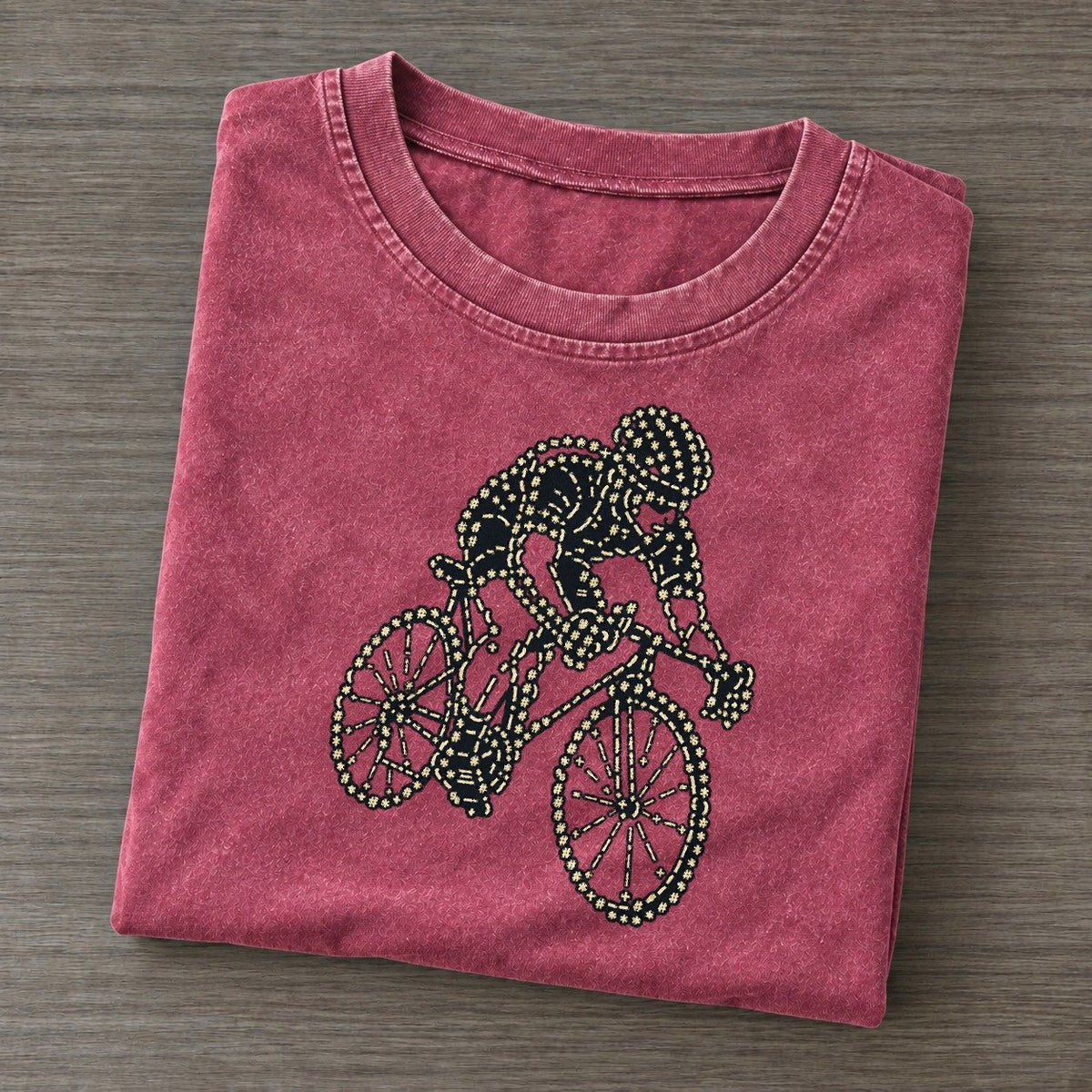 Wheel Turn Rider Vintage T-shirt – Raspberry