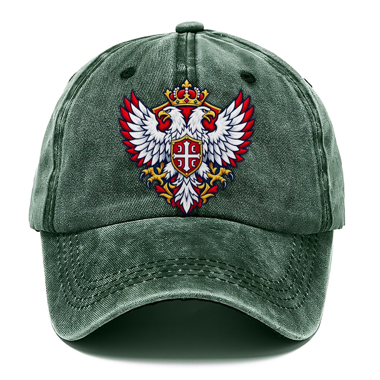 Serbia Minimal Emblem Country Logos Classic Cap – Forest Mist
