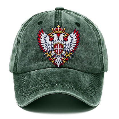 Serbia Minimal Emblem Country Logos Classic Cap – Forest Mist