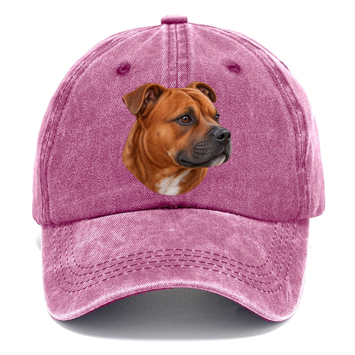 Staffy Red Velvet Profile Pastimes Companions Classic Cap – Dusty Rose