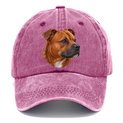 Staffy Red Velvet Profile Pastimes Companions Classic Cap – Dusty Rose