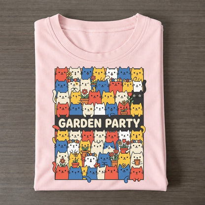 Garden Party Overcatted Classic T-shirt – Pink