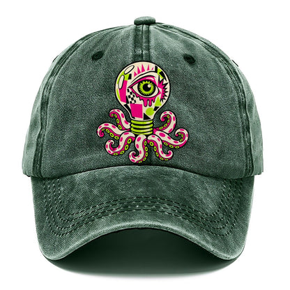 Lightbulb Octopus Crazy Styles Classic Cap – Forest Mist