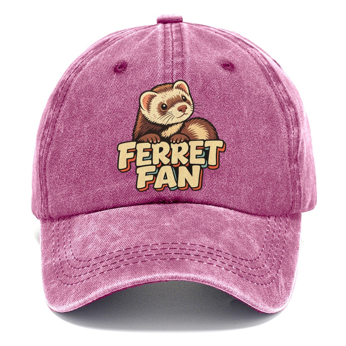 Ferret Fan Small Pet Logos Classic Cap – Dusty Rose