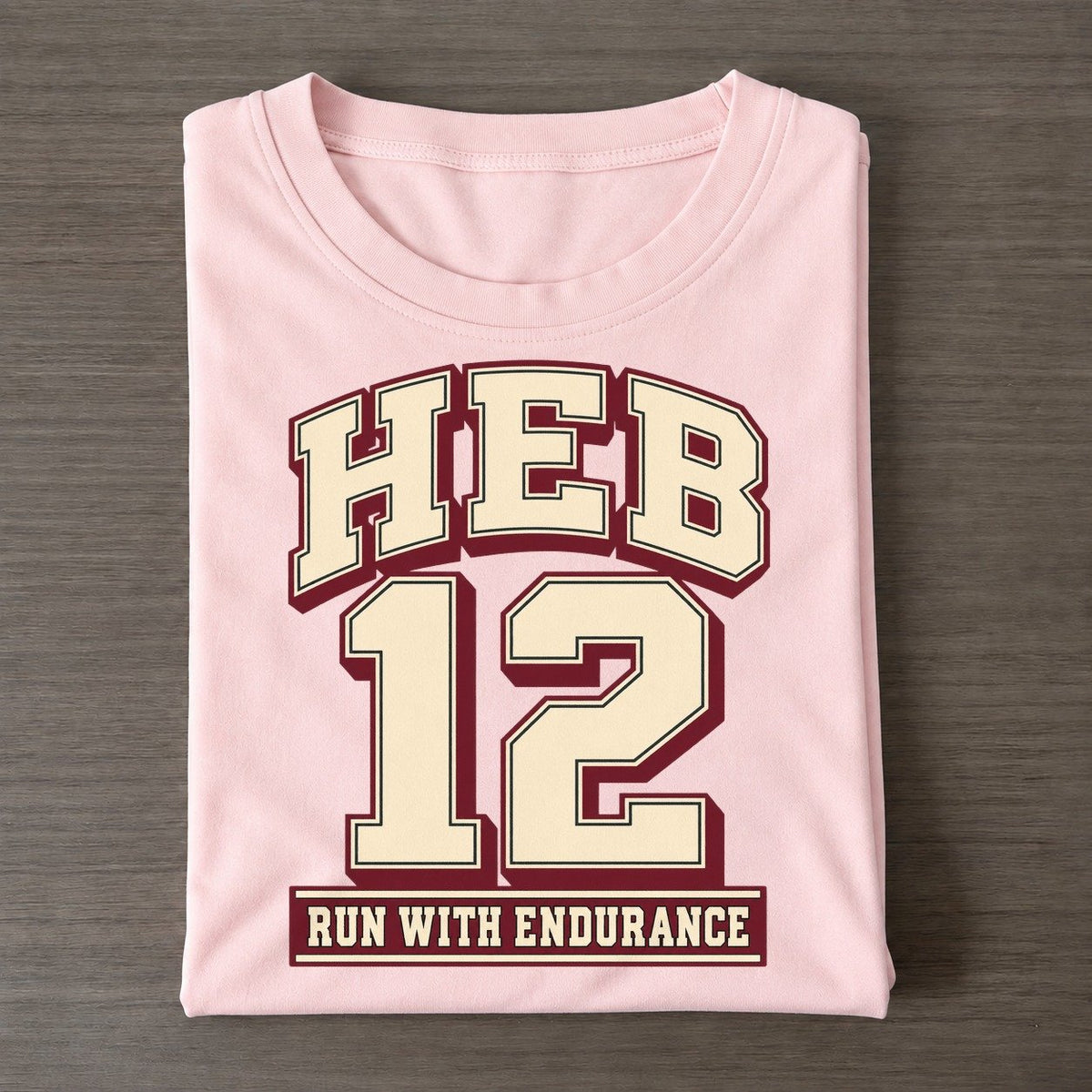Hebrews 12 Varsity Chapel Varsity Classic T-shirt – Pink
