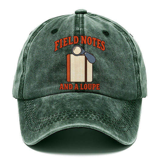 Field Notebook And Loupe Rocks And Minerals Classic Cap – Forest Mist