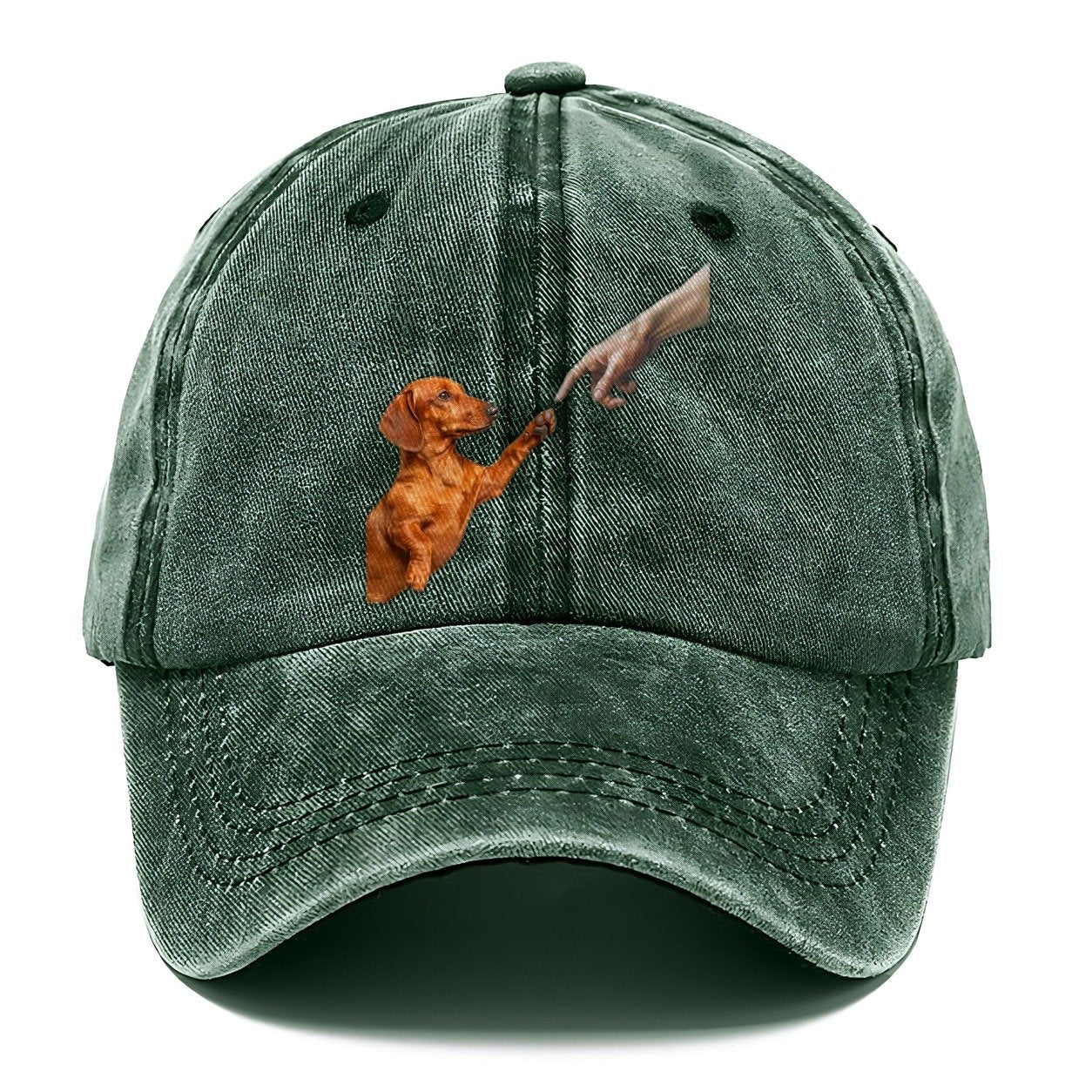 Divine Dachshund Classic Cap – Forest Mist