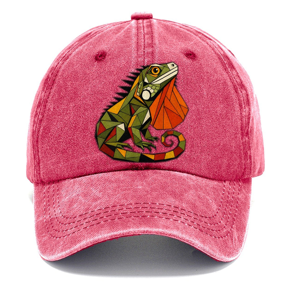 Iguana Sunbathing Profile Classic Cap – Pomegranate Blush