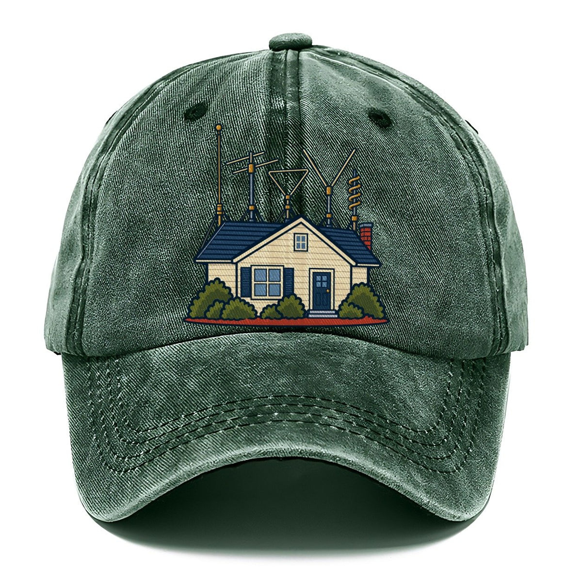 Antenna Filled Garden Amateur Radio Classic Cap – Forest Mist