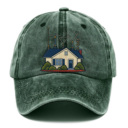 Antenna Filled Garden Amateur Radio Classic Cap – Forest Mist