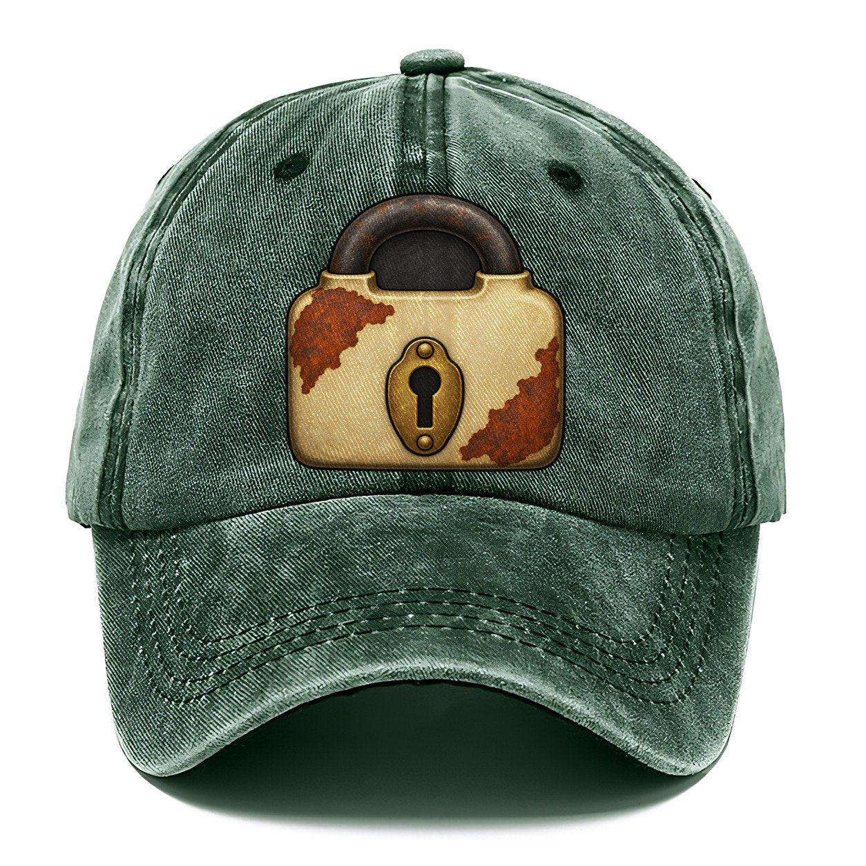 The Old Padlock Treasure Hunting Classic Cap – Forest Mist