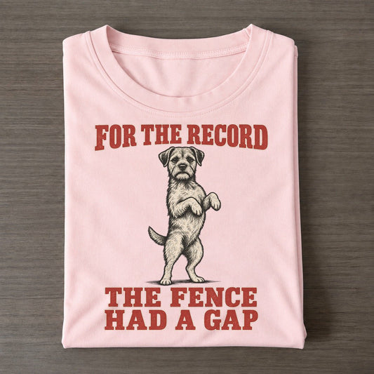 Border Terrier Dog Declarations Classic T-shirt – Pink