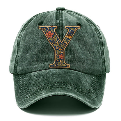 Wildflower Y Monogram Classic Cap – Forest Mist