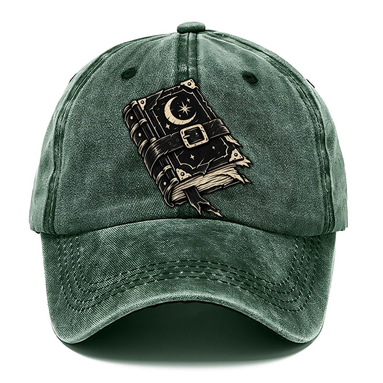 Clasped Spellbook Witch Magic Classic Cap – Forest Mist