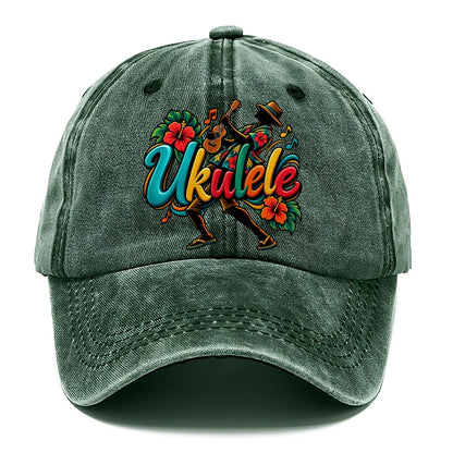 Ukulele Wordmark Music Instruments Classic Cap – Forest Mist