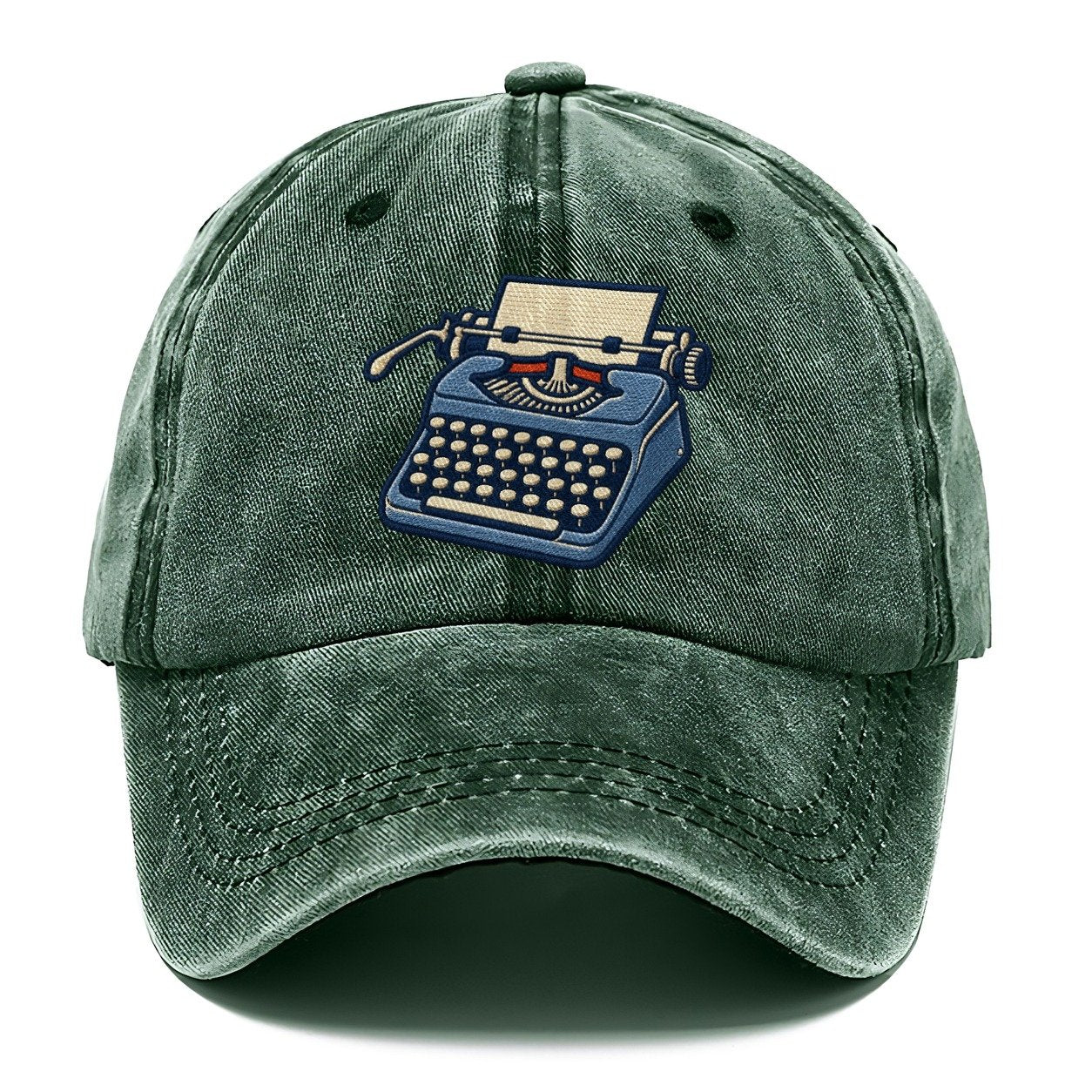 Manual Typewriter Tiny Solo Marks Classic Cap – Forest Mist