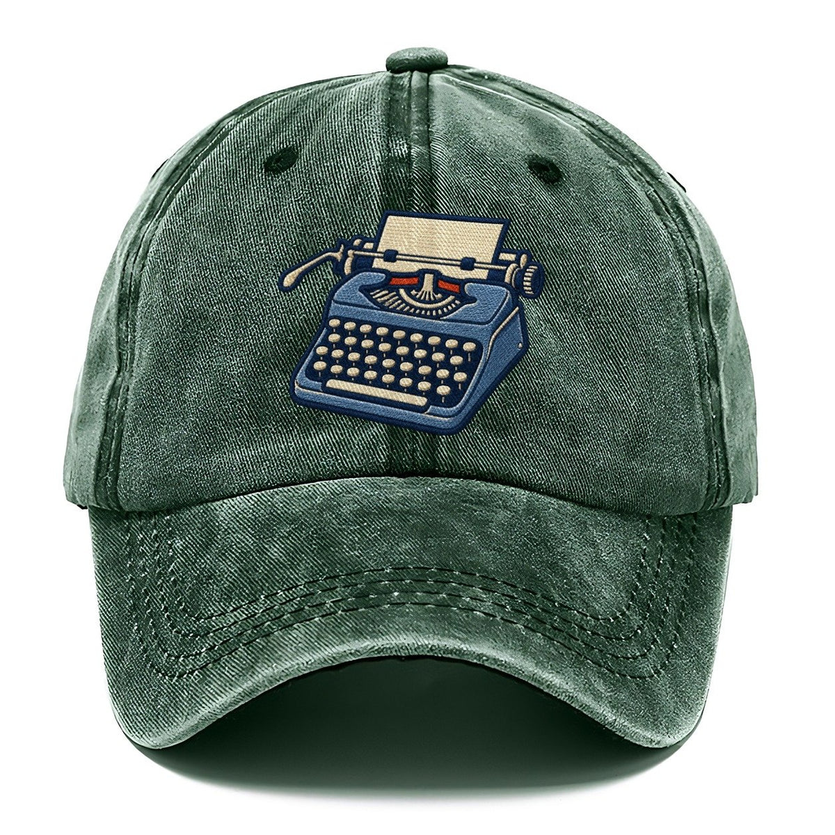 Manual Typewriter Tiny Solo Marks Classic Cap – Forest Mist