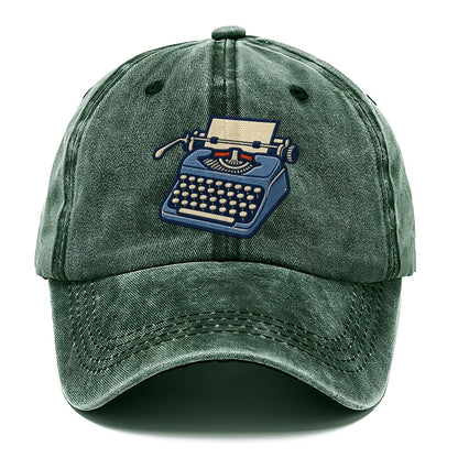 Manual Typewriter Tiny Solo Marks Classic Cap – Forest Mist