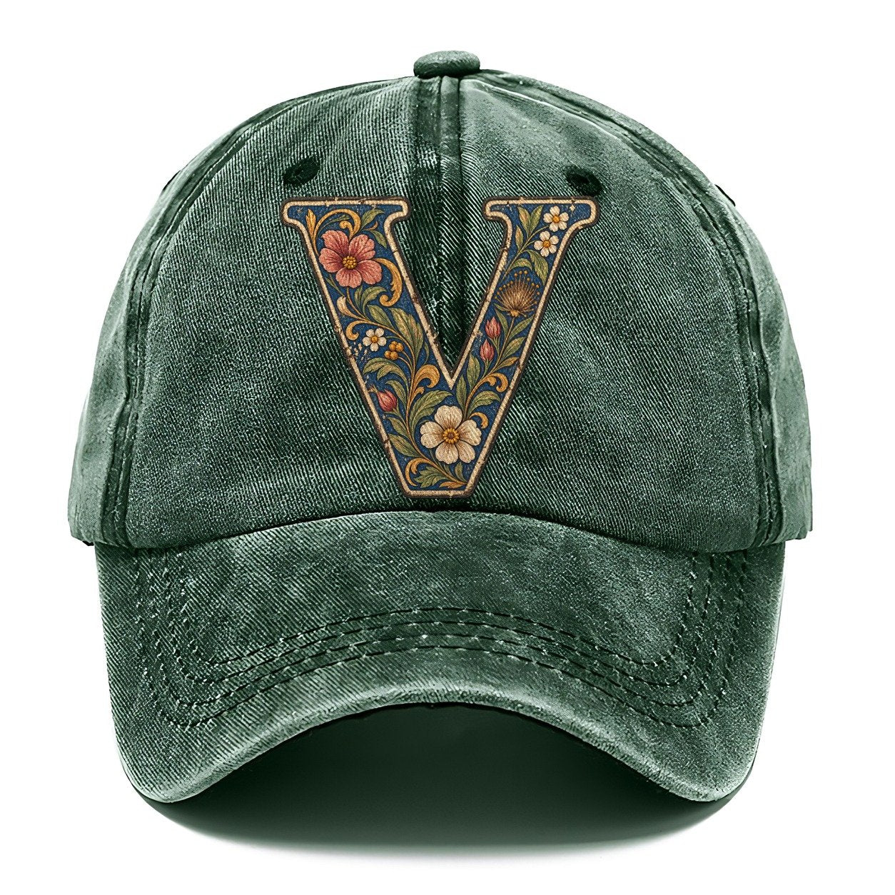 Wildflower V Monogram Classic Cap – Forest Mist