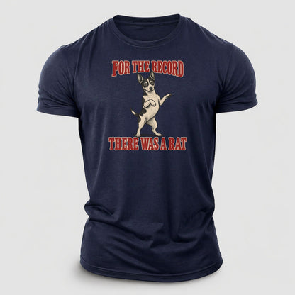 Rat Terrier Dog Declarations Cotton T-Shirt – Navy