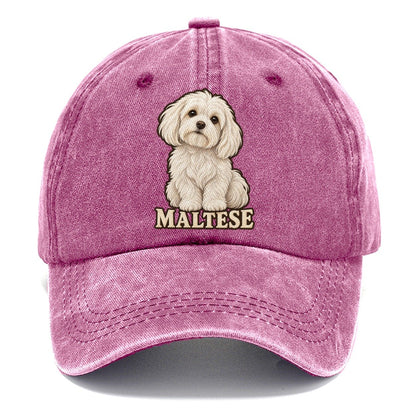 Maltese Name Line Fan Favorites Classic Cap – Dusty Rose