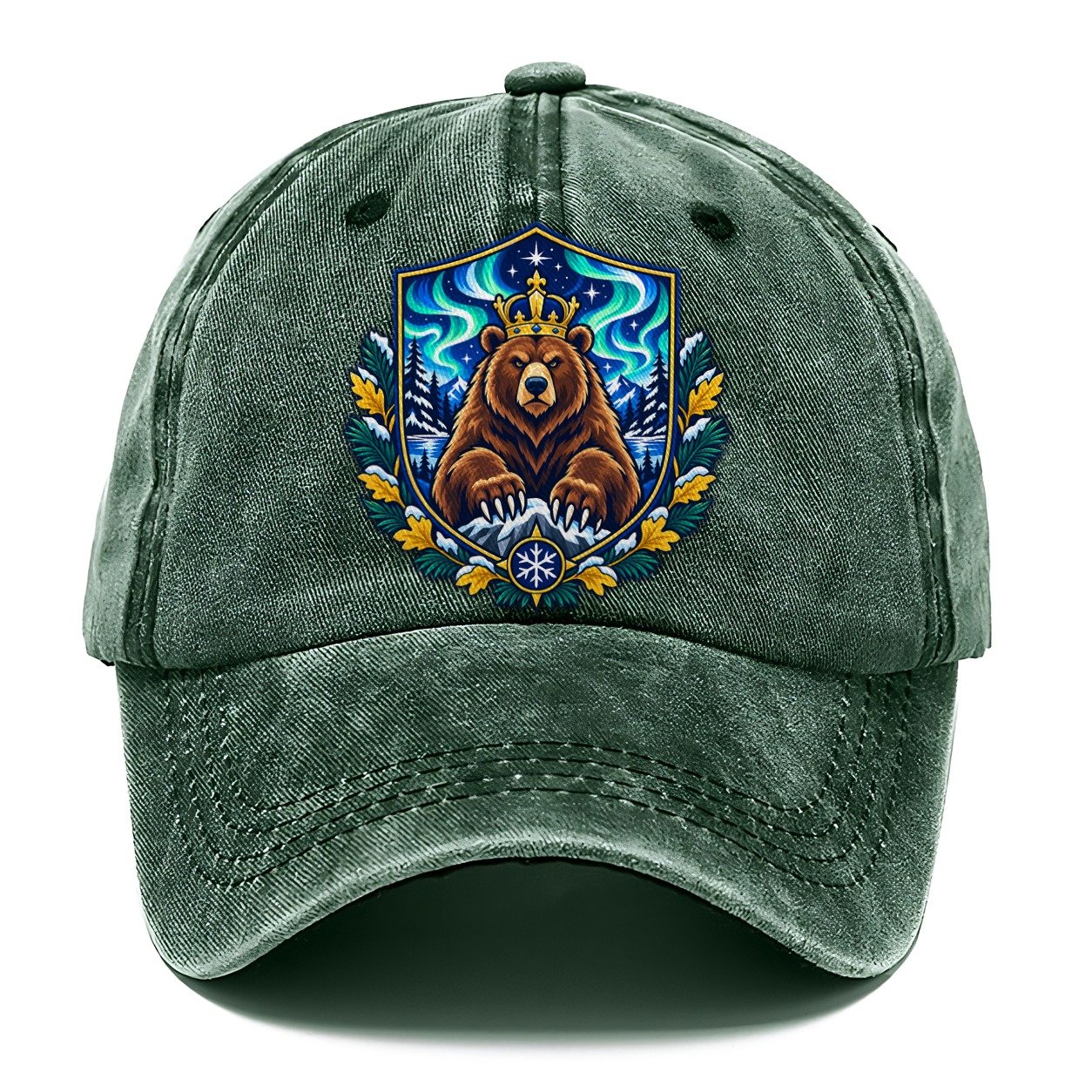 Finland Heraldic Crest Country Logos Classic Cap – Forest Mist