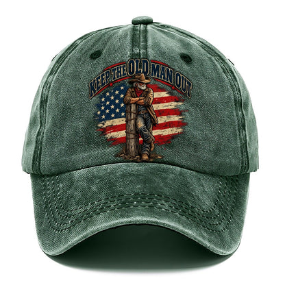 Keep The Old Man Out Old Man Strong Classic Cap – Forest Mist