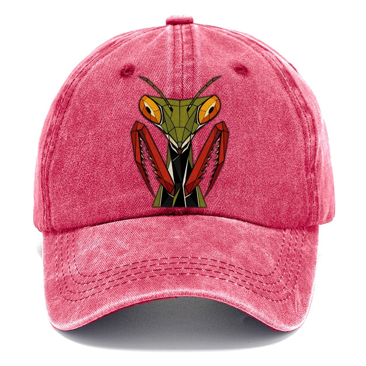 Praying Mantis Portrait Classic Cap – Pomegranate Blush