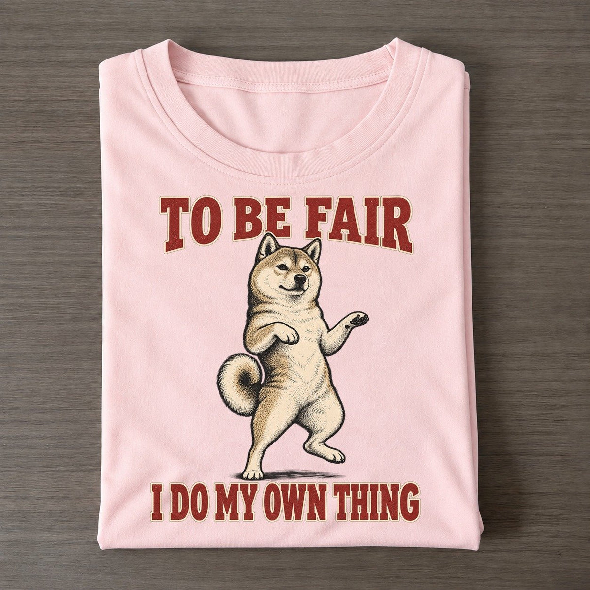 Shiba Inu Dog Declarations Classic T-shirt – Pink