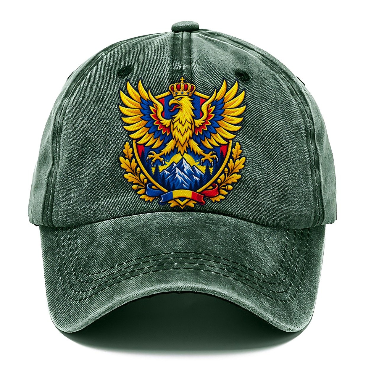 Romania Heraldic Crest Country Logos Classic Cap – Forest Mist