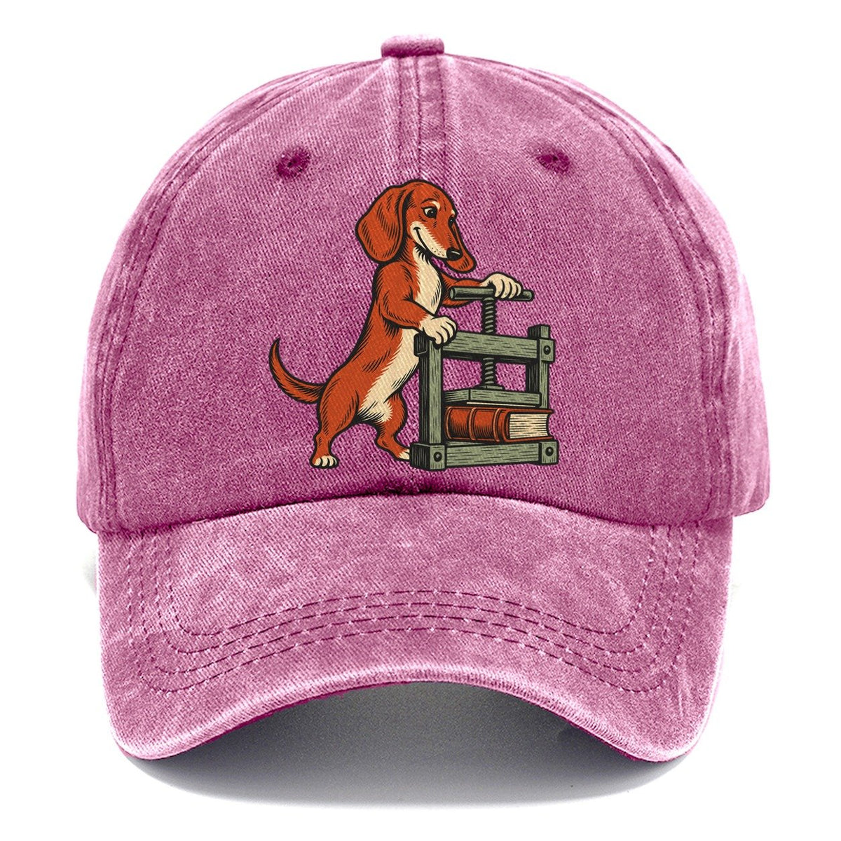 Dachshund Bookbinder Sundown Familiars Classic Cap – Dusty Rose