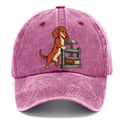 Dachshund Bookbinder Sundown Familiars Classic Cap – Dusty Rose