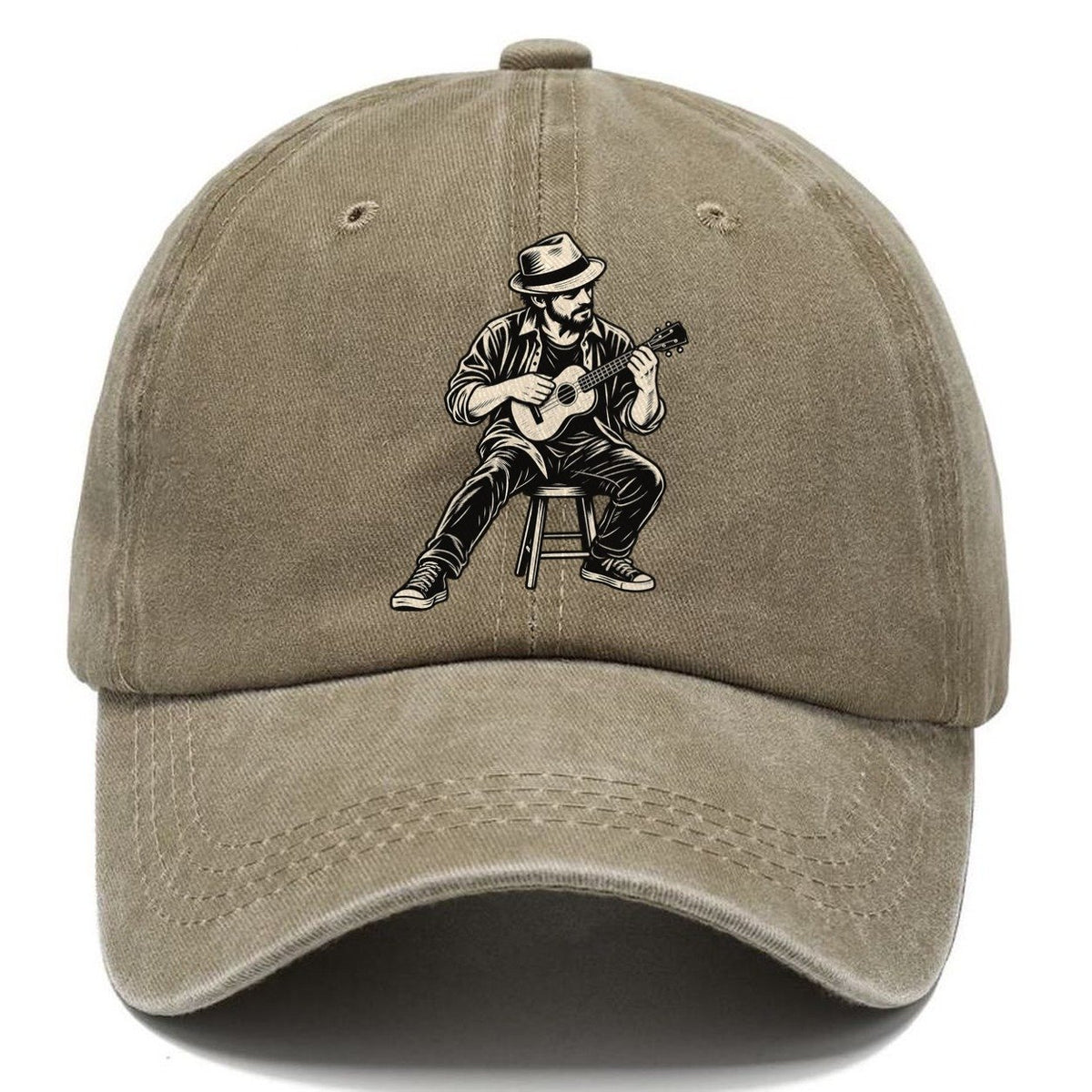 Ukulele Quick Chord Change Global Music Ink Figures Classic Cap – Warm Sand