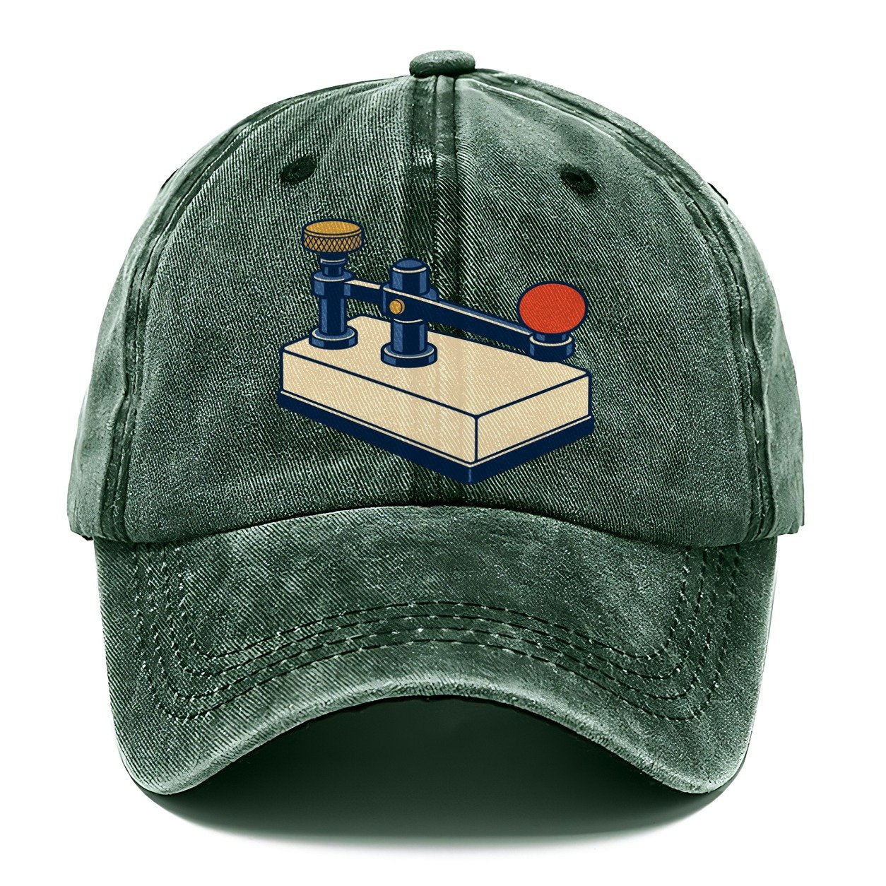 Straight Key Elevation Amateur Radio Classic Cap – Forest Mist