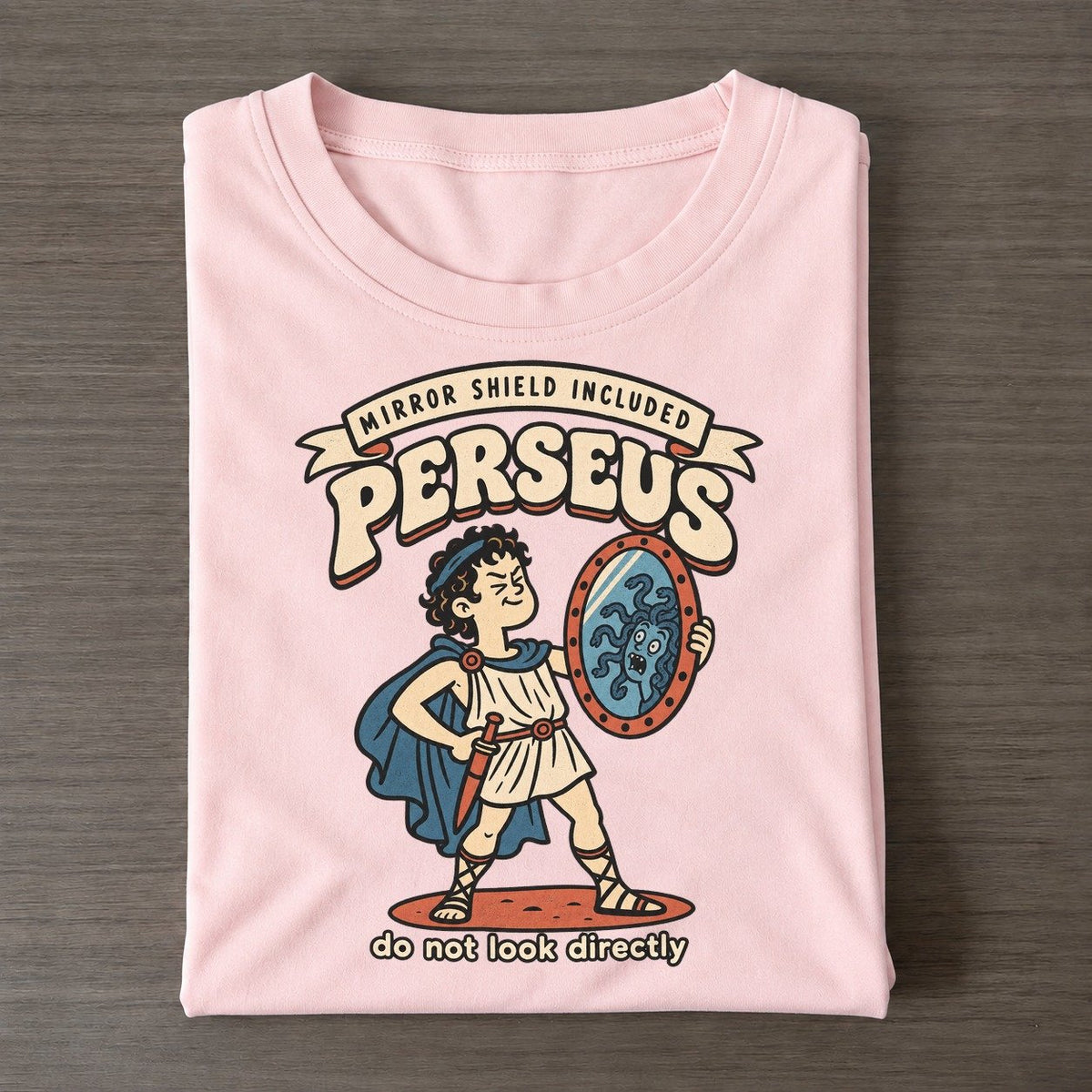 Perseus Olympus Gift Shop Classic T-shirt – Pink