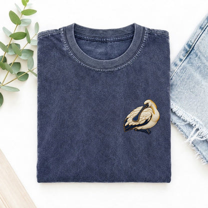 Spoonbill Shoulder Rest Left Chest Thread Signatures II Left Chest Vintage T-shirt – Blue