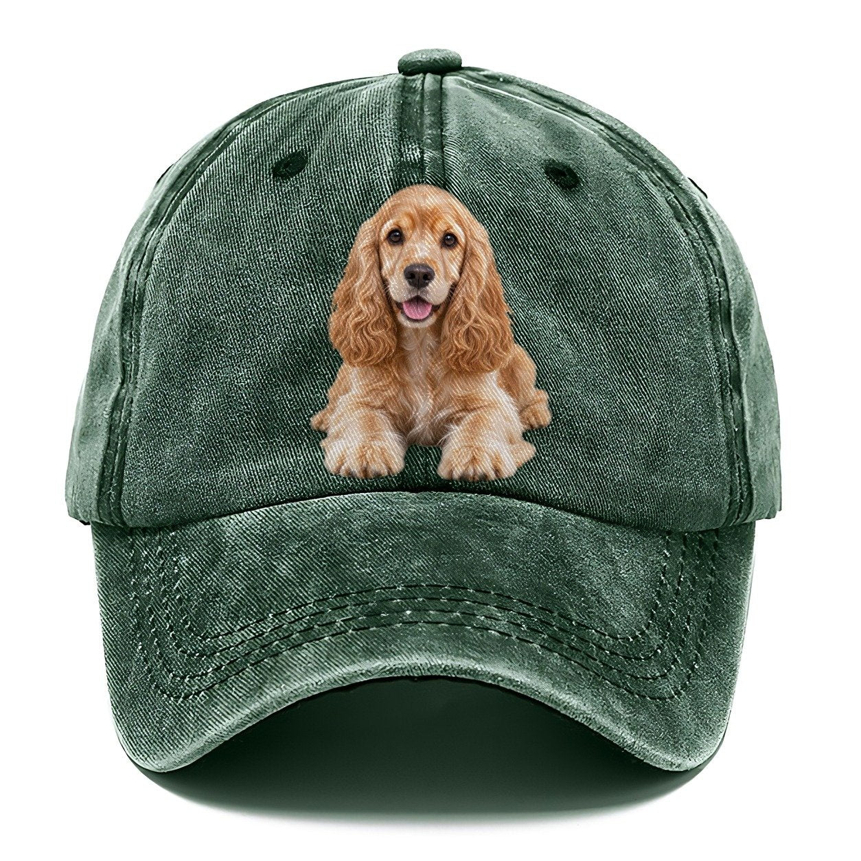 Cocker Spaniel Lying Down Top Breeds Classic Cap – Forest Mist