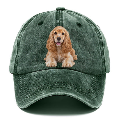 Cocker Spaniel Lying Down Top Breeds Classic Cap – Forest Mist