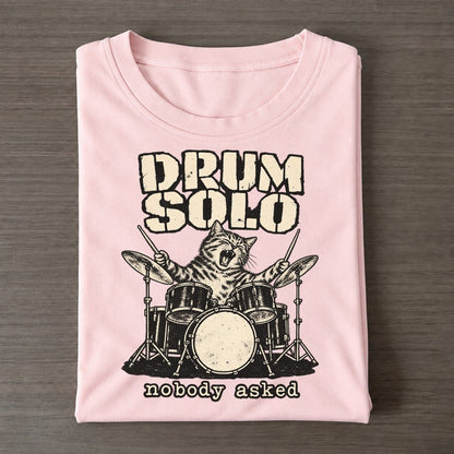 Drum Solo Alley Cat Records Classic T-shirt – Pink
