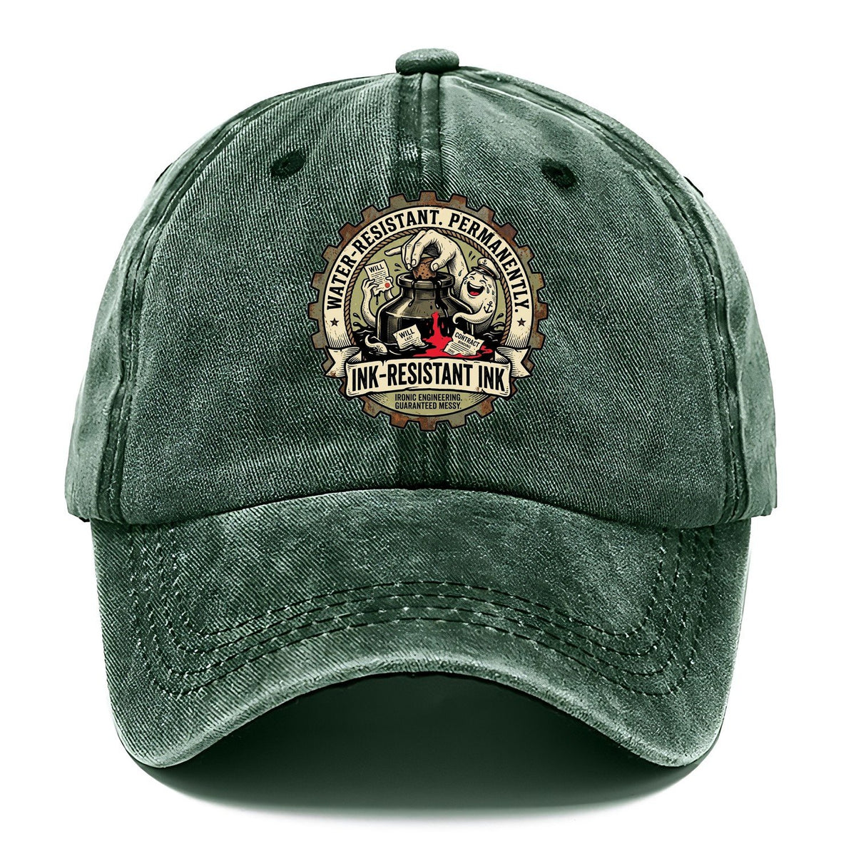 Ink-Resistant Ink Classic Cap – Forest Mist