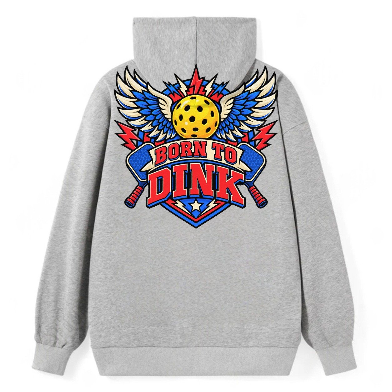 Born To Dink Pickleball Life Classic Pullover Hoodie – Grey