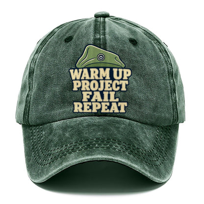 Warm Up Project Fail Repeat Rock Climbing Classic Cap – Forest Mist